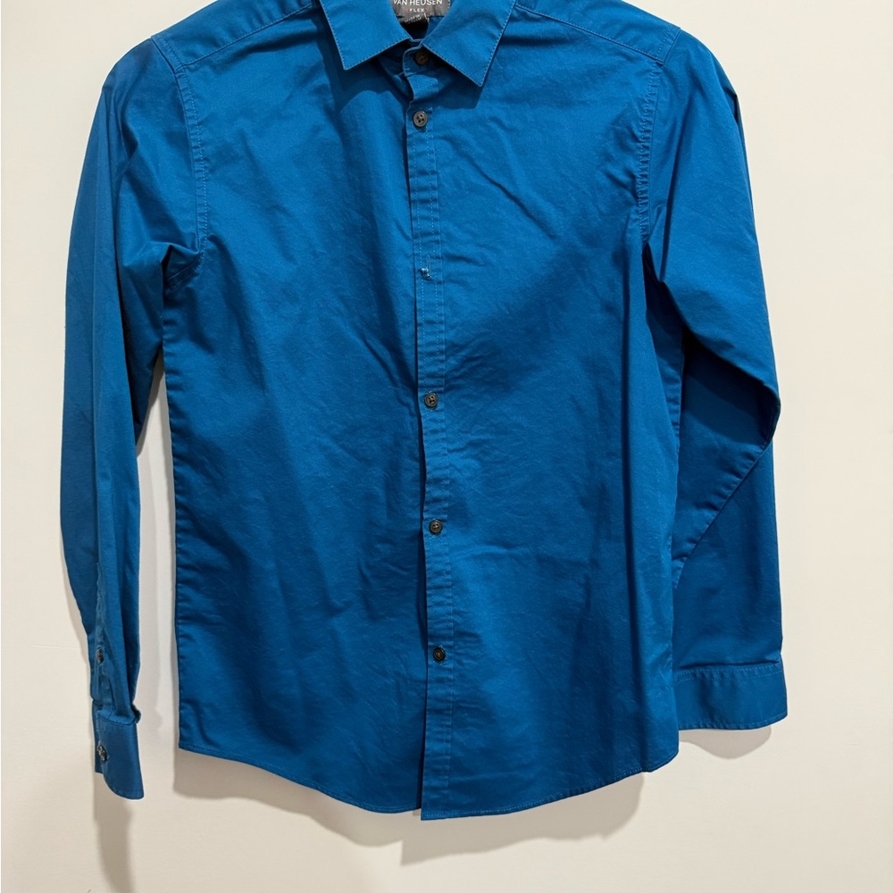 Van Heusen Men's Vibrant Teal Button Down Shirt